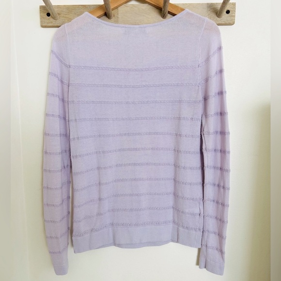 Anne Taylor LOFT Lavender Long Sleeve Size S - Picture 2 of 4